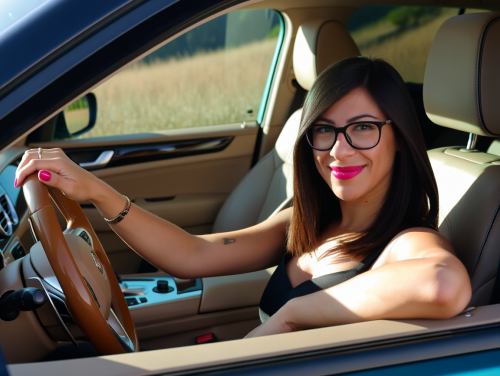 Stilvolle Auto-Tour im Luxus-SUV mit Summer-Vibes