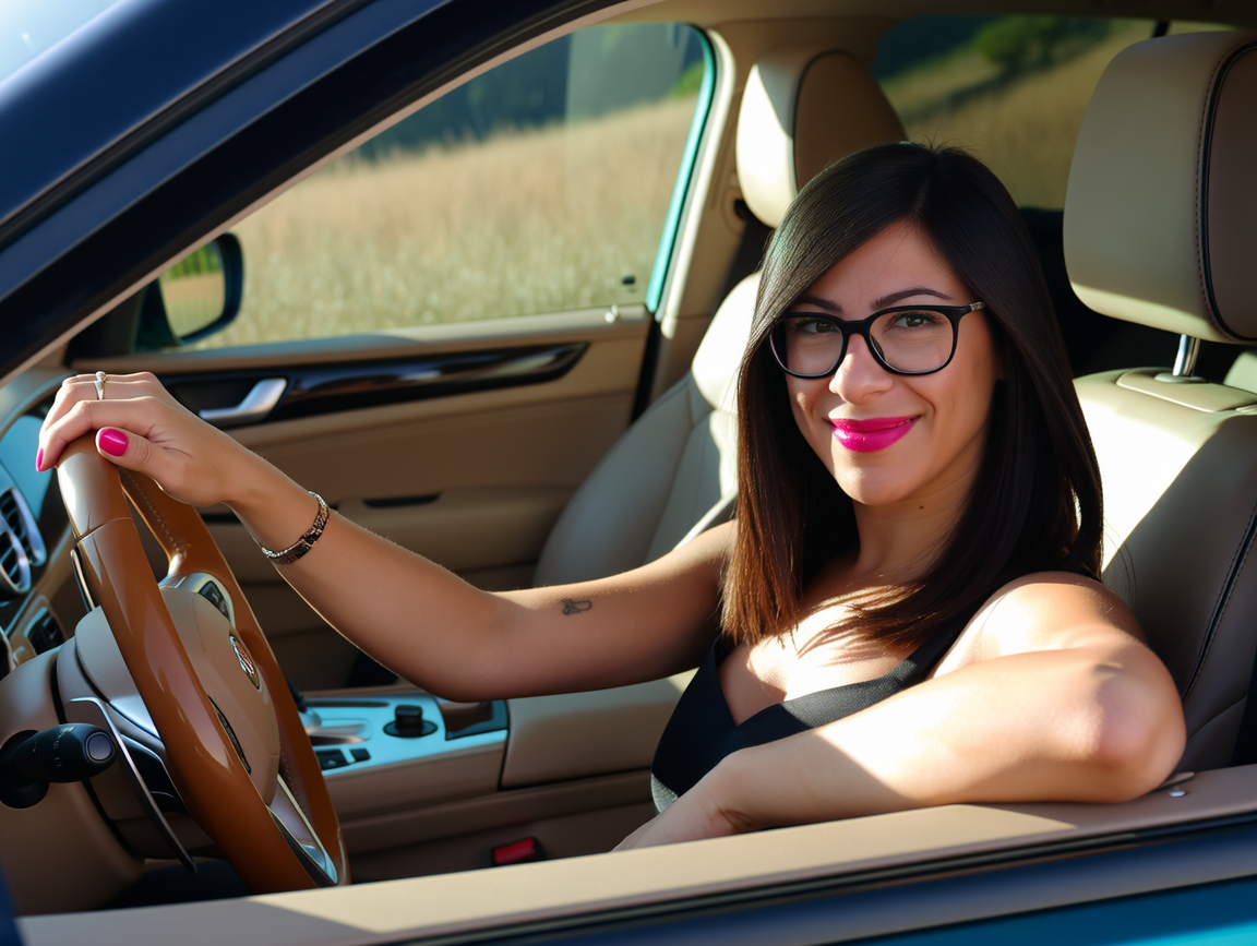 Stilvolle Auto-Tour im Luxus-SUV mit Summer-Vibes