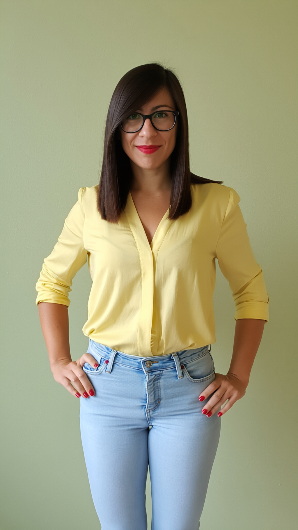 Cleanes Porträt mit individuell steuerbaren Eigenschaften - gelb